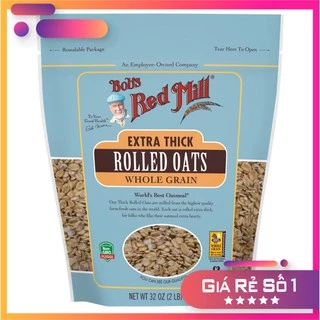 Yến Mạch Bob's Red Mill - Rolled Oats (instant, old fashion, extra thick) Nhập Khẩu Mỹ