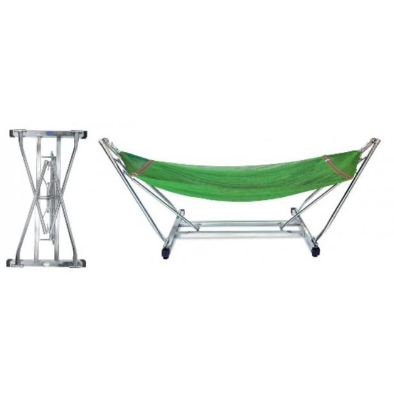 võng xếp inox thang vuông loại 1 dày đẹp( bảo hành khung 12 tháng)