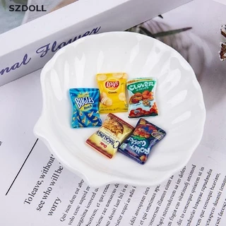 Set 5 mô hình kẹo/snack khoai tây thu nhỏ tỷ lệ 1:6 cho nhà búp bê