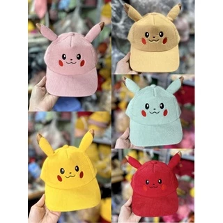 Nón kết nhung Pikachu cho bé yêu 2-6 tuổi