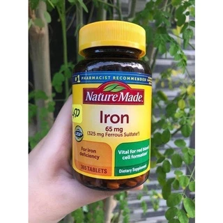 Viên uống Nature Made Iron (sắt) 65mg Hộp 365 viên Mỹ