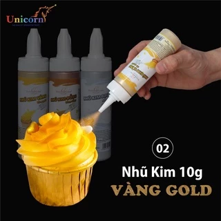 Màu Nhũ Vàng Gold Trang Trí Bánh Kem - 10gr