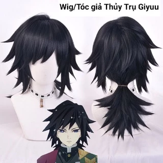 (Có sẵn) Wig/tóc giả Cosplay Thủy trụ Giyuu trong Kimetsu no Yaiba cực kỳ đẹp mắt