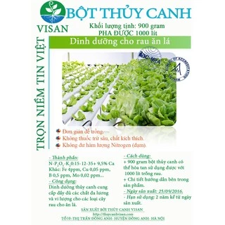 Phân bón thủy canh | Bột thủy canh cho cây ăn lá pha 1000 lít