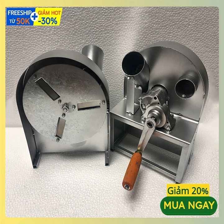 Máy thái hành, tỏi, củ quả quay tay tặng bộ 3 lưỡi dự phòng