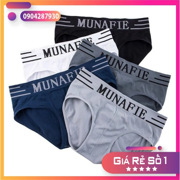 SET 5 Quần Sịp Nam, Quần Lót Nam Tam Giác, Boxer - Quần lót nam cao cấp Free Size dưới 70kg