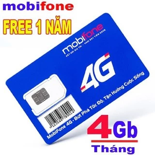 SIM 4G MIỄN PHÍ 1 NĂM Mobifone MDT250A Tặng 48GB  MDT255 TẶNG 3GB/THÁNG - Dùng 12 Miễn Phí Không Phải Nạp Tiền