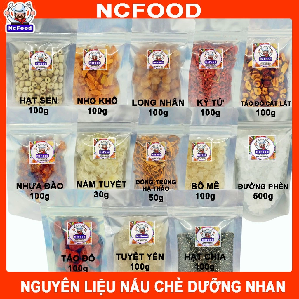 Nguyên Liệu Nấu Chè Dưỡng Nhan (NCFOOD)