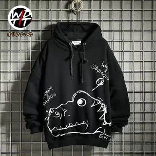 Áo Hoodie Nỉ Nam Nữ Dài Tay Có Mũ Họa Tiết Khủng Long Vẫy Đuôi Thời Trang Zenkocs3 MEN TOP 236