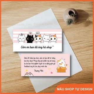 Thiệp cảm ơn khách hàng, card cảm ơn, card thank you rẻ đẹp