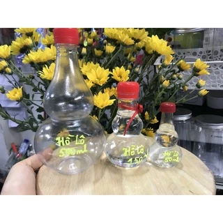 Chai nhựa dáng hồ lô 150ml , 500ml , 750ml nhựa Việt Nhật