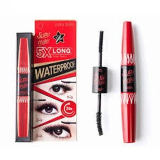 Chuốt Mi 2 Đầu Sivanna Super Model 5X Long Waterproof Mascara