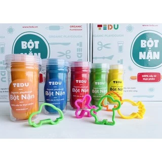 Đất Nặn Bột Nặn An Toàn TEDU - Set 5 hủ 140gr (màu sắc ngẫu nhiên)