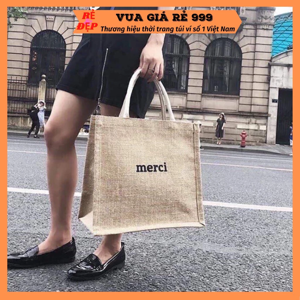 Túi cói Merci Someday đi biển nữ đẹp đi chơi cao cấp thời trang dễ thương cute giá rẻ DC484