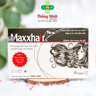 Viên Uống Maxxhair Thái Minh Ngăn Ngừa Rụng Tóc, Hói Đầu, Mọc Tóc Nhanh Hộp 30 Viên Maxx Hair