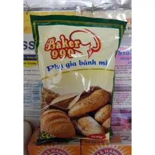 Phụ gia bánh mì lạt - baker 999 Gói 500gram (xanh lá)