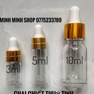 Lọ thuỷ tinh dùng để chiết mực ,tê , dưỡng _shop dụng cụ phun xăm minh minh