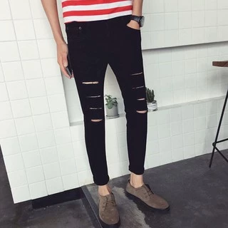 QUẦN JEAN NAM HÀN QUỐC RÁCH 4 VẠCH CỰC CHẤT CỰC NGẦU - QB5 Sumio