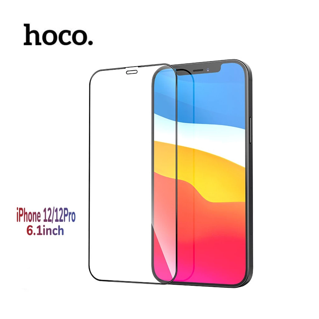 Kính cường lực Hoco G5 6.1inch sử dụng cho dòng iPhone 12/12Pro, chống bám vân tay, độ cảm ứng cao, bảo vệ màn hình