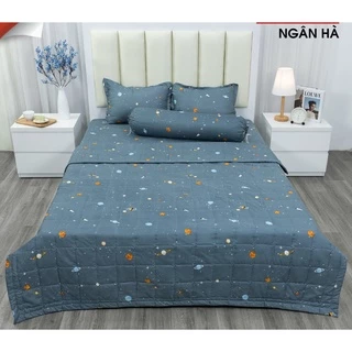 Bộ Ga Gối 1M6X2M,Set 3 món- Vải Cotton Poly[50 Mẫu Mới Nhất]mẫu ngân hà