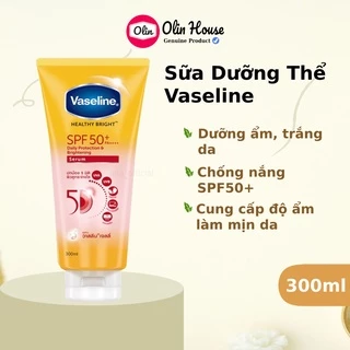 Sữa Dưỡng Thể Vaseline Perfect Serum SPF50+ PA++++ 320ml dưỡng trắng da, chống nắng hiệu quả - Olin House