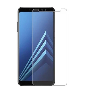 Kính cường lực samsung A8 2018 trong suốt, tặng giấy lau màn hình