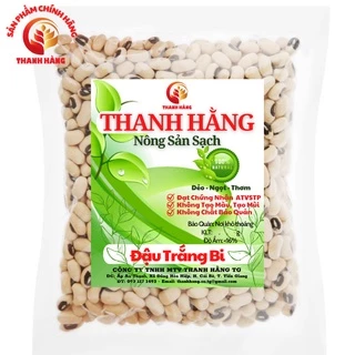 1kg Đậu Trắng Bi (Đậu Mắt Cua) Hữu Cơ – Đậu Mắt Đen Giống Thuần Chủng – Nông Sản Sạch Thanh Hằng