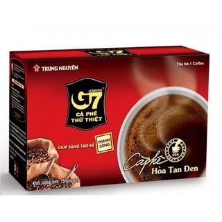 Cà phê G7 Đen Không Đường hộp 15 gói - CF Hoà Tan Trung Nguyên(date tháng 1-2026)