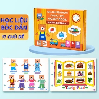 Đồ Chơi Học Liệu Bóc Dán Montessori Thông Minh Cho Bé 17 Chủ Đề