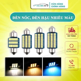 LED trần ô tô gắn nóc xe C5W full size 31mm, 36mm, 39mm, 41mm chip 3014 nhiều màu lựa chọn