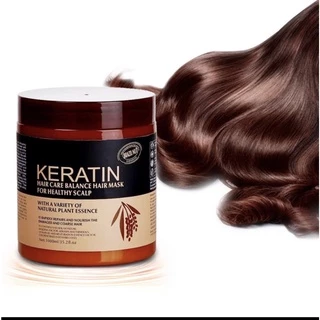 Kem ủ tóc KERATIN COLLAGEN 1000ML LAVENDER BRAZIL NUT - Ủ hấp tóc cung cấp dưỡng chất KERATIN tự nhiên Nâu