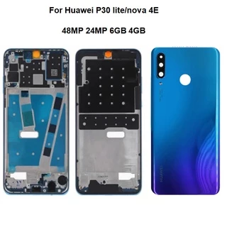 Nắp Đậy Pin Mặt Sau + Khung Giữa Dành Cho Huawei P30 Lite Nova 4e