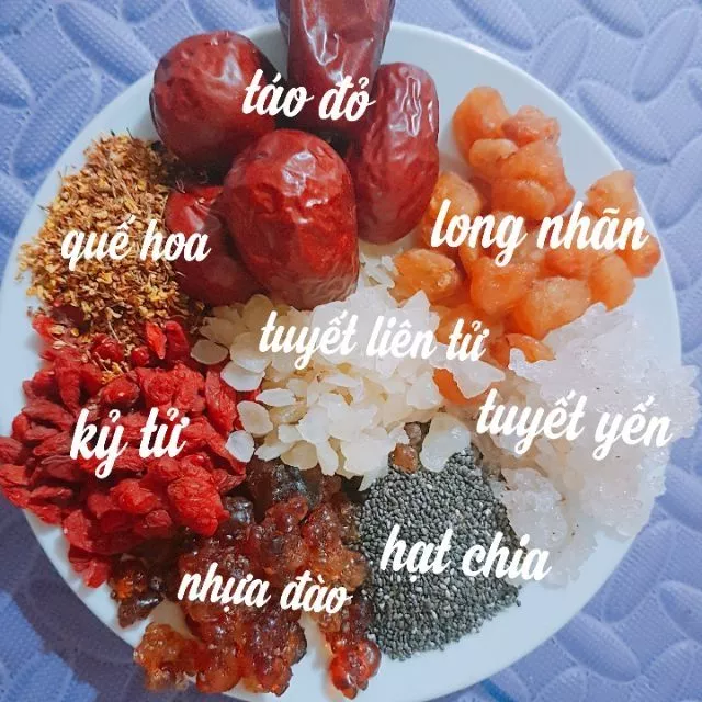 Nguyên liệu nấu chè dưỡng nhan