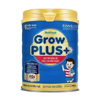 Sữa Nutifood grow plus xanh giúp trẻ biếng ăn tăng cân khỏe mạnh loại 900gam