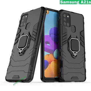 Ốp lưng Samsung Galaxy A21s / A25 5G chống sốc iron man iring cao cấp giá đỡ xem phim