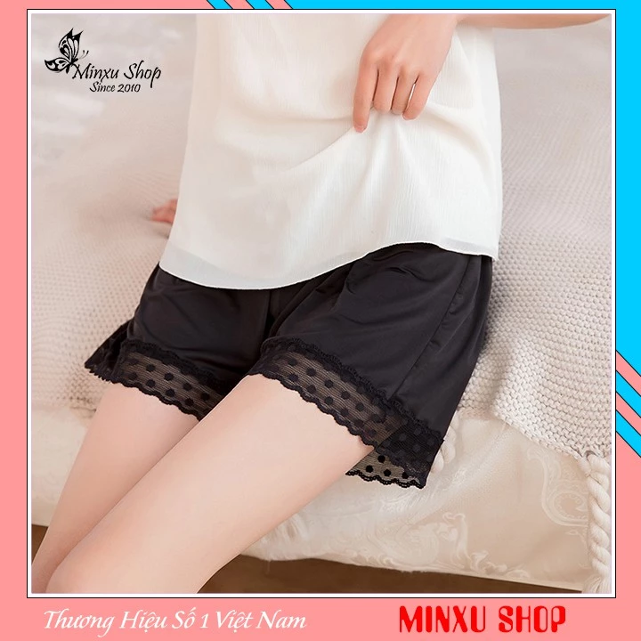Quần đùi THUN LẠNH mềm mát hàng Quảng Châu, mặc ở nhà, đi ngủ, mặc trong váy bao sướng (QT)