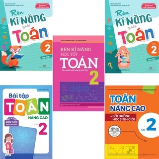 Sách: Combo 5 Cuốn Lớp 2: Toán Nâng Cao + Rèn Kĩ Năng Học Tốt Toán  - MLB