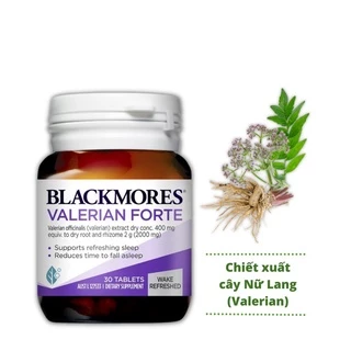 Giá Shock Viên Uống Hỗ Trợ Điều Hòa Giấc Ngủ Blackmores Valerian Forte 2000mg (30 Viên/Lọ) ÚC chính hãng mẫu mới