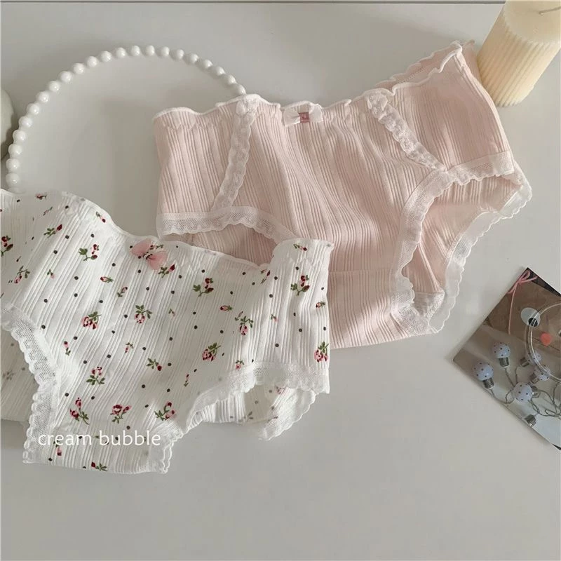 Quần Lót cotton Lưng Vừa Kháng Khuẩn Dễ Thương Cho Bạn Gái