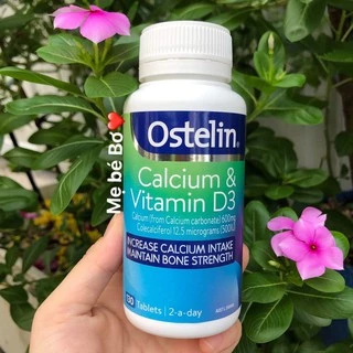 Viên Canxi & Vitamin D3 Ostelin Úc (Canxi bầu Ostelin) 130viên