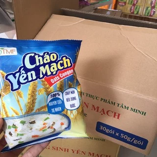 [Thùng 30 gói]Cháo Yến mạch Tâm Minh gói 50g