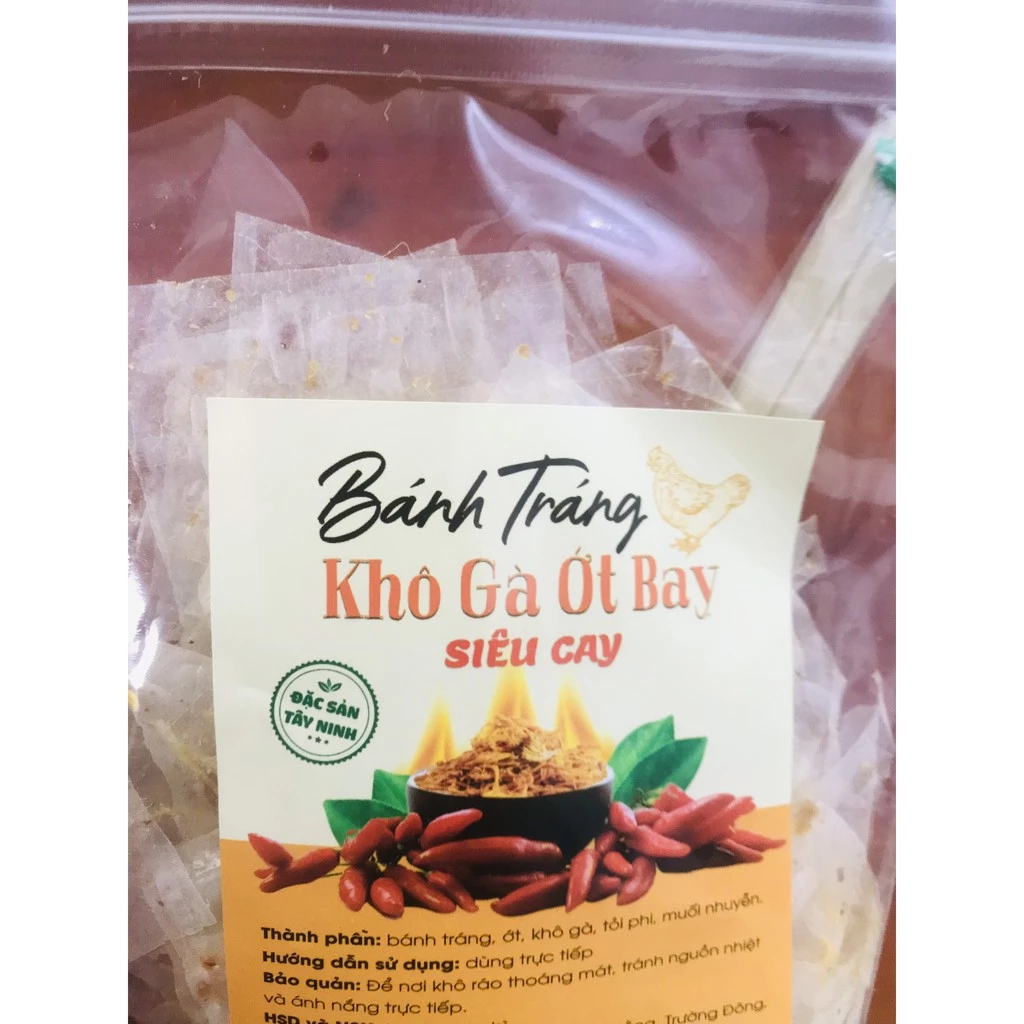 Tân Nhiên Bánh Tráng Khô Gà Ớt Bay Siêu Cay - Đặc sản Tây Ninh – Bánh tráng siêu mỏng - Bánh Tráng Tân Nhiên