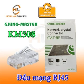 Đầu mạng Kingmaster KM508 5E RJ45 (100 cái) - Hàng chính hãng