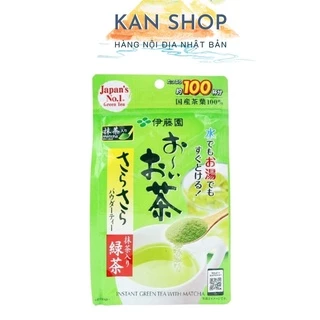 [HSD 02/2025] Bột trà xanh Instant green tea with matcha 80g Nhật Bản | Kan Japan | 4901085120453