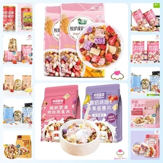 Ngũ cốc sữa chua mix hạt, hoa quả YOGURT FRUIT OATMEAL đủ loại siêu ngon