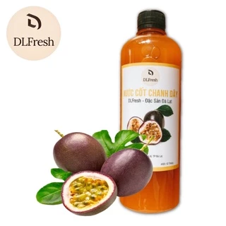 Nước cốt chanh dây không hạt DLFresh nước chanh dây tươi nguyên chất 500ml