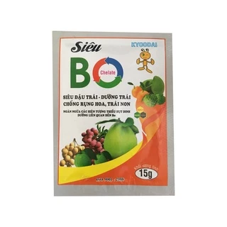 Phân bón Siêu Bo- chống rụng hoa, trái non gói 15gram