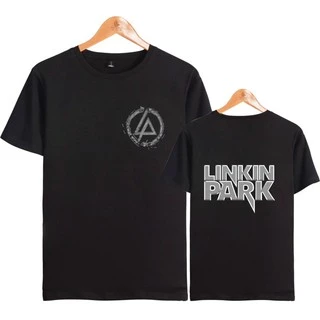 Alimoo Áo thun ngắn tay cho nam/nữ vải cotton Linkin Park tshirt Size lớn XXS 4XL
