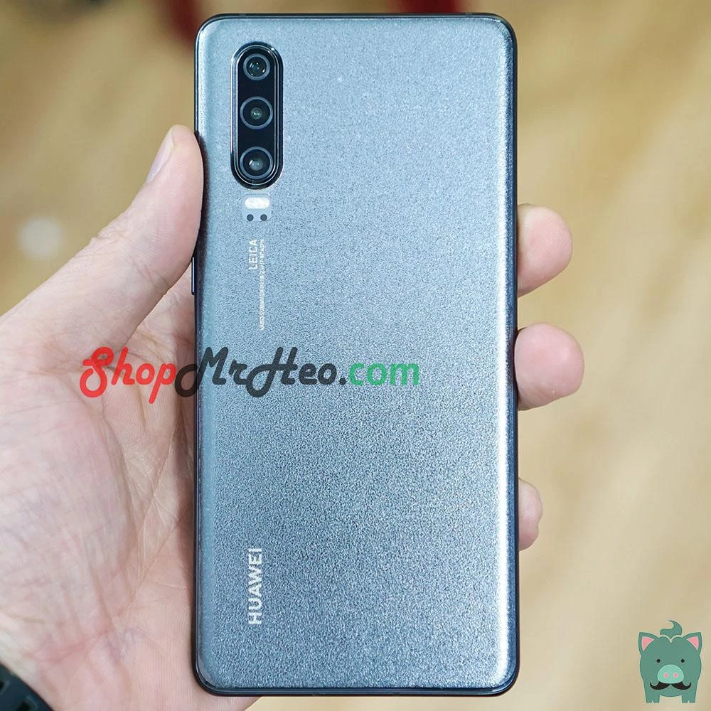 Skin Dán Mặt Sau Lưng Vân 3D Huawei P30 - P30 Lite - P30 Pro - Carbon, Hình hộp, Nhám, Vân Da