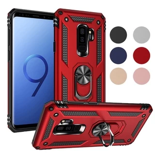 Ốp Điện Thoại PC + TPU Silicone Chống Sốc Có Khuyên Nam Châm Cho Samsung Galaxy S10 5G S9 S8 Plus S10e